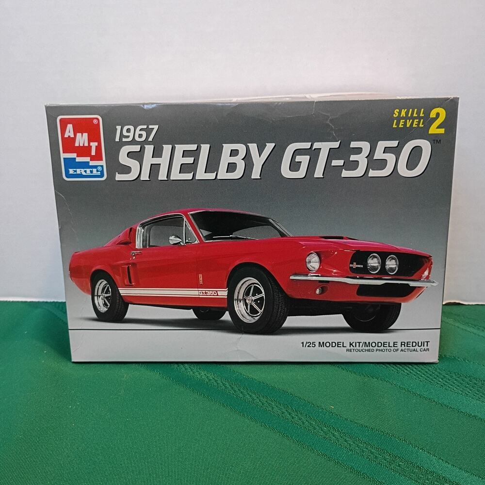 AMT Ertl 1967 Shelby GT-350 1/25 Scale Plastic Model Kit (Skill Level 2) Opened